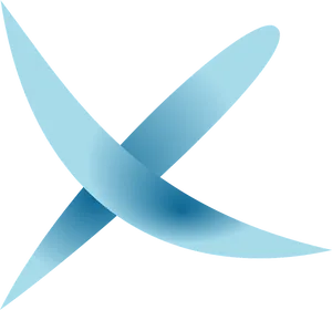 Abstract Blue Cross Design PNG image