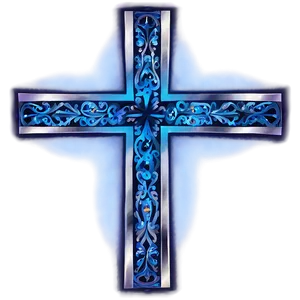 Abstract Blue Cross Design Png 76 PNG image