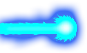 Abstract Blue Energy Blast PNG image