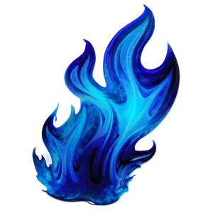 Abstract Blue Flames Png 06122024 PNG image