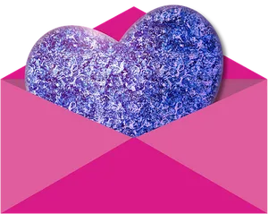 Abstract Blue Heart Artwork