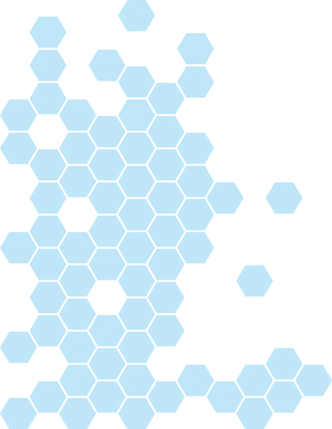 Abstract Blue Hexagonal Pattern