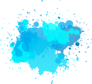 Abstract Blue Ink Splash Background PNG image