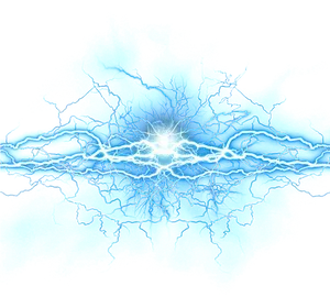 Abstract Blue Light Energy Network PNG image