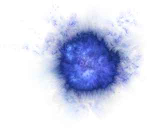 Abstract Blue Light Explosion PNG image