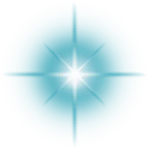 Abstract Blue Light Flare PNG image