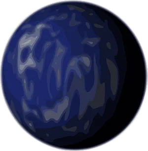 Abstract Blue Marble Texture Ball PNG image