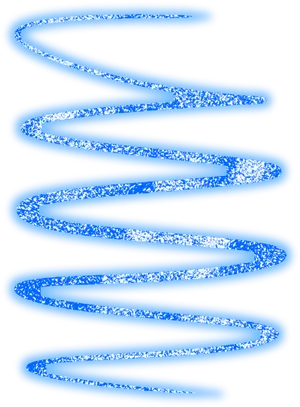 Abstract Blue Neon Swirls PNG image