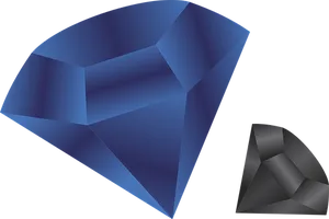 Abstract Blue Polygons