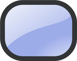 Abstract Blue Rounded Rectangle PNG