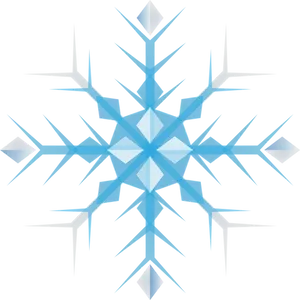Abstract Blue Snowflake Design PNG image