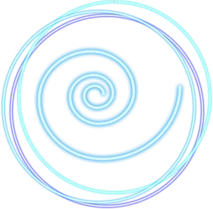 Abstract Blue Spiral Design PNG image