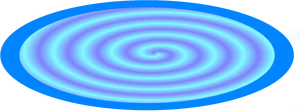 Abstract Blue Spiral Portal PNG image