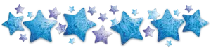 Abstract Blue Stars Pattern