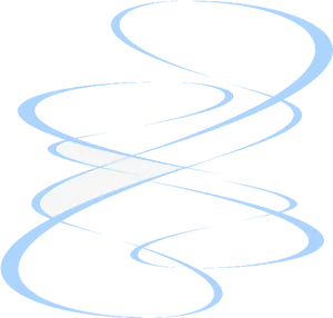 Abstract Blue Swirl Design