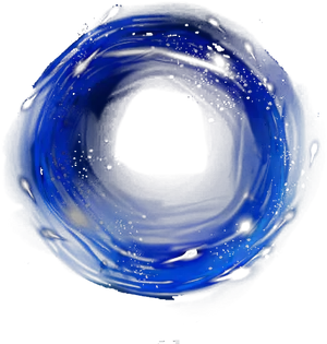 Abstract Blue Swirl Painting PNG image
