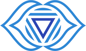 Abstract Blue Triangle Design PNG