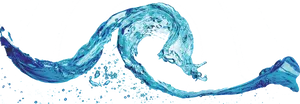 Abstract Blue Water Wave PNG image