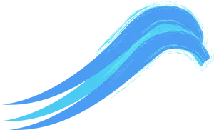 Abstract Blue Wave Illustration PNG image