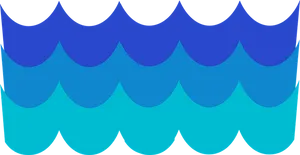 Abstract Blue Waves Background PNG image