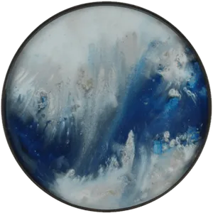 Abstract Blueand White Artwork PNG
