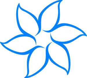 Abstract Blueand White Floral Design