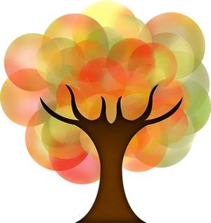 Abstract Bokeh Tree Art
