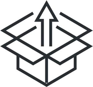 Abstract Box Arrow Logo PNG image