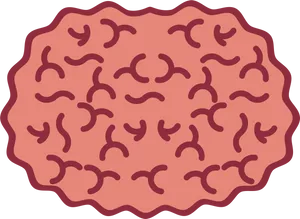 Abstract Brain Pattern Illustration PNG image