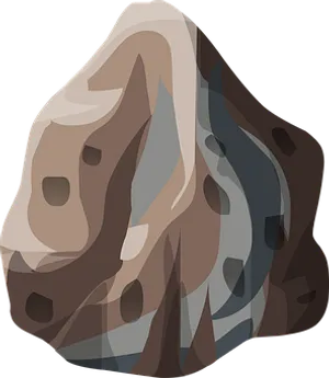 Abstract Brown Rock Illustration PNG image