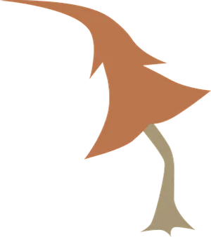 Abstract Brown Tree Graphic