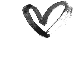 Abstract Brushstroke Heart