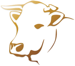 Abstract Bull Outline Art