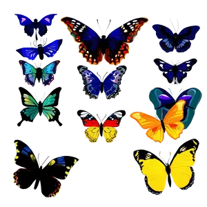 Abstract Butterflies Png Hmf39 PNG image
