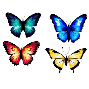 Abstract Butterflies PNG Isv