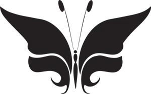 Abstract Butterfly Silhouette