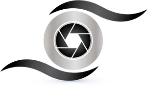 Abstract Camera Shutter Logo PNG image