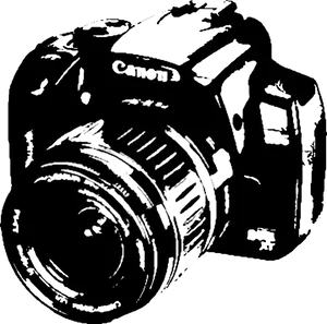 Abstract Camera Sketch PNG