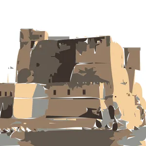 Abstract Castle Illustration