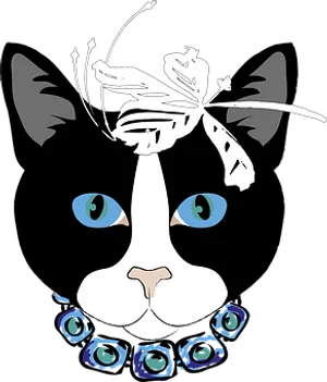 Abstract Cat Artwork