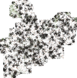 Abstract Cave Network Map PNG image