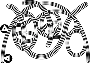 Abstract Celtic Knotwork Design PNG image