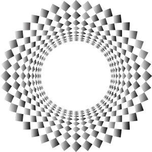 Abstract Checkered Torus Illusion PNG image