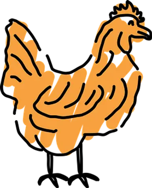 Abstract Chicken Artwork PNG image