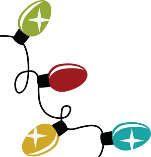 Abstract Christmas Lights Vector