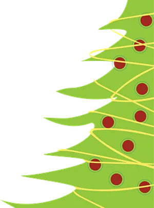 Abstract Christmas Tree Graphic
