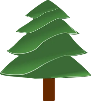 Abstract Christmas Tree Graphic