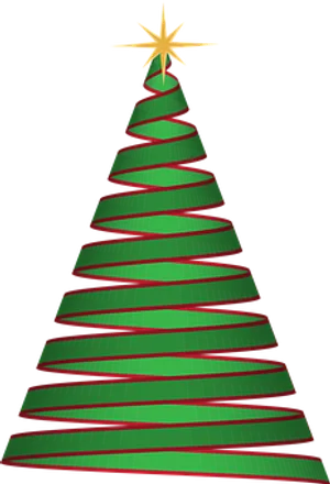 Abstract Christmas Tree Graphic