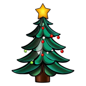 Abstract Christmas Tree Outline Png Quu PNG image