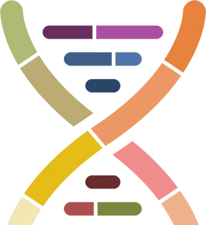 Abstract Chromosome Illustration PNG
